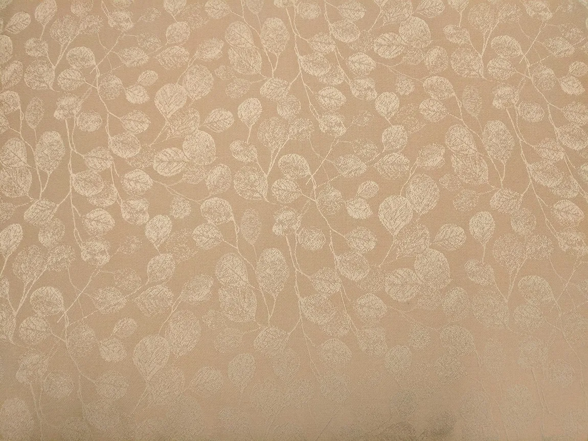 Tan Club Chairs with Leaf Pattern