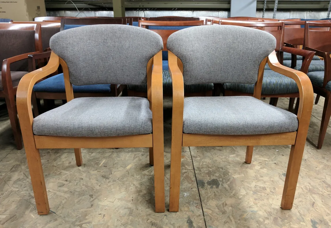 Kimball Light Blue Guest Chairs