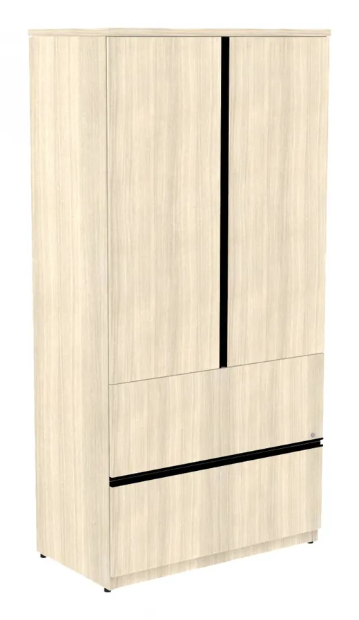 Vertical Storage Cabinet with Lateral File Drawers