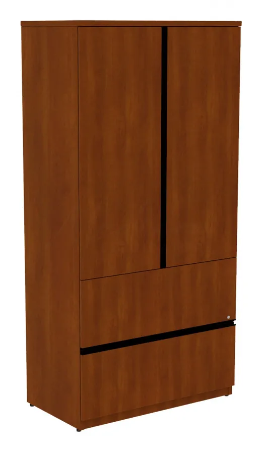 Vertical Storage Cabinet with Lateral File Drawers
