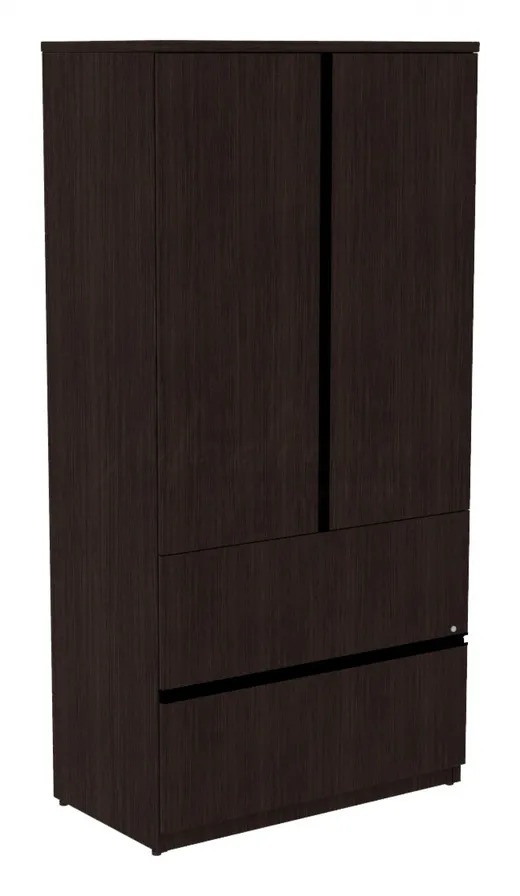 Vertical Storage Cabinet with Lateral File Drawers