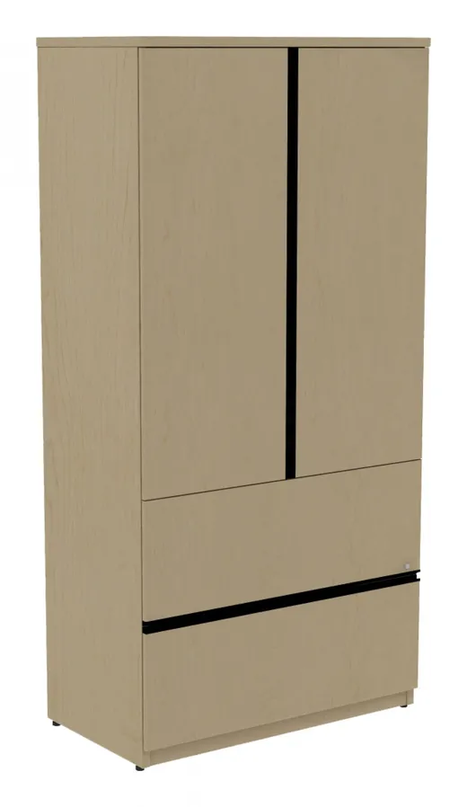 Vertical Storage Cabinet with Lateral File Drawers