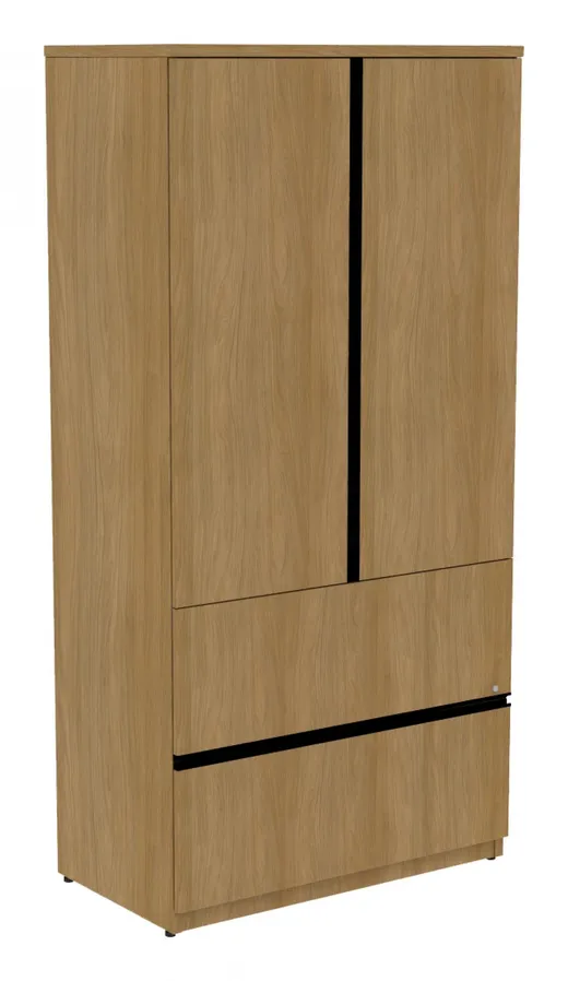 Vertical Storage Cabinet with Lateral File Drawers
