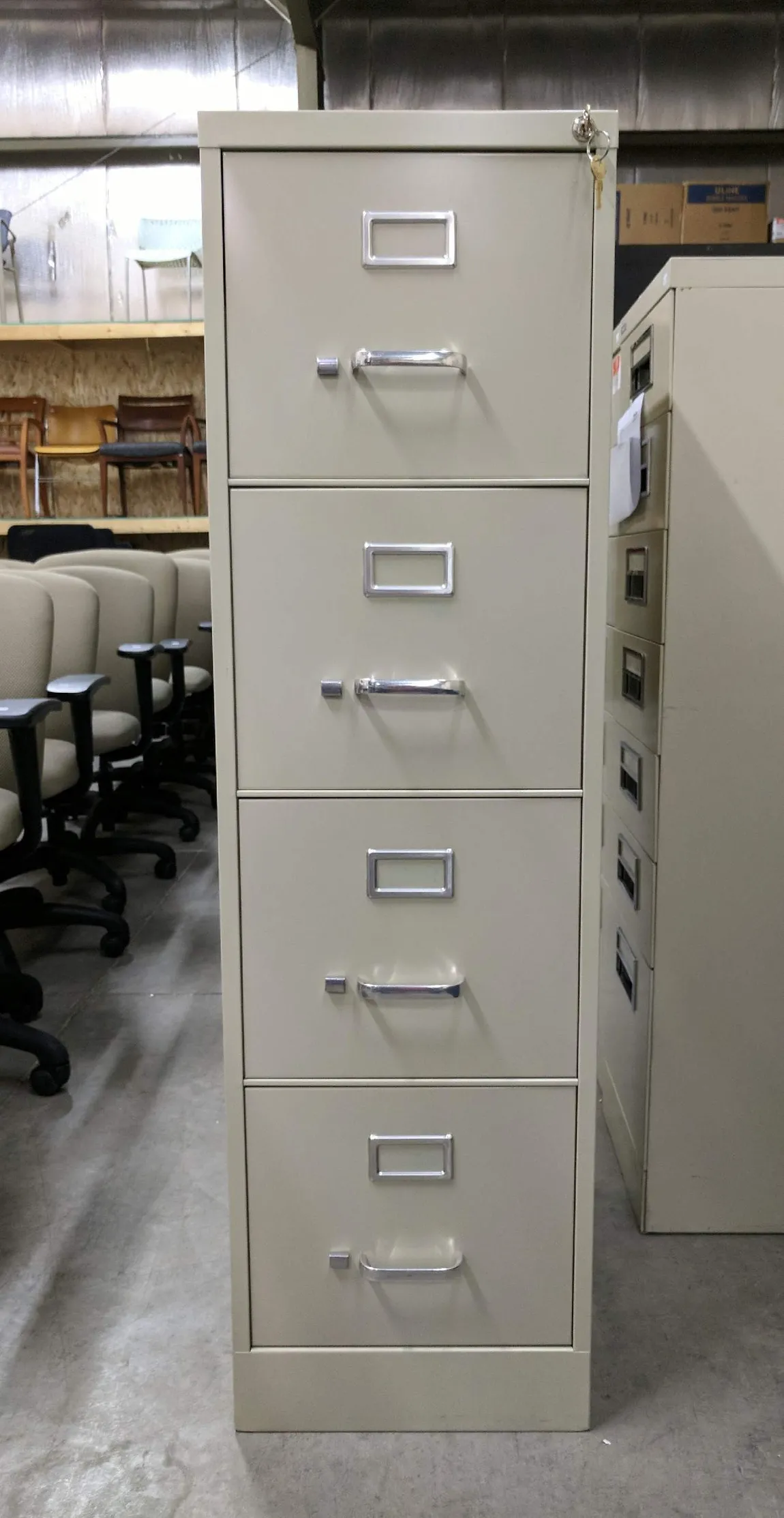 Putty 4 Drawer Vertical File Cabinet