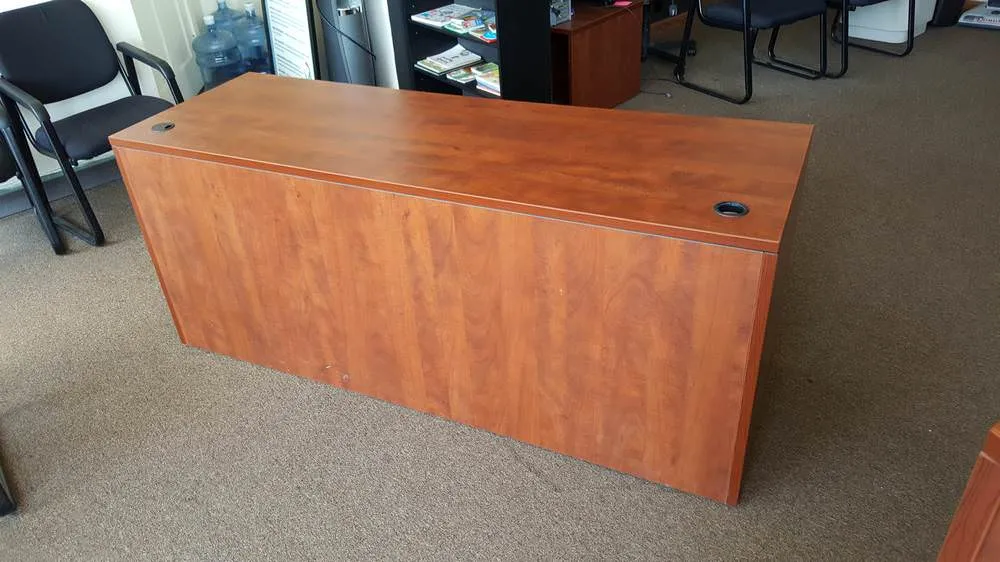 Used Cherry Laminate Desk or Credenza 