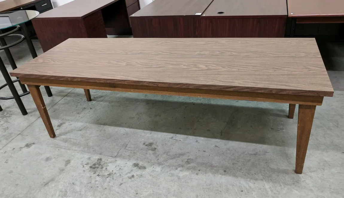 Walnut Laminate Rectangular Table â€“ 84x30