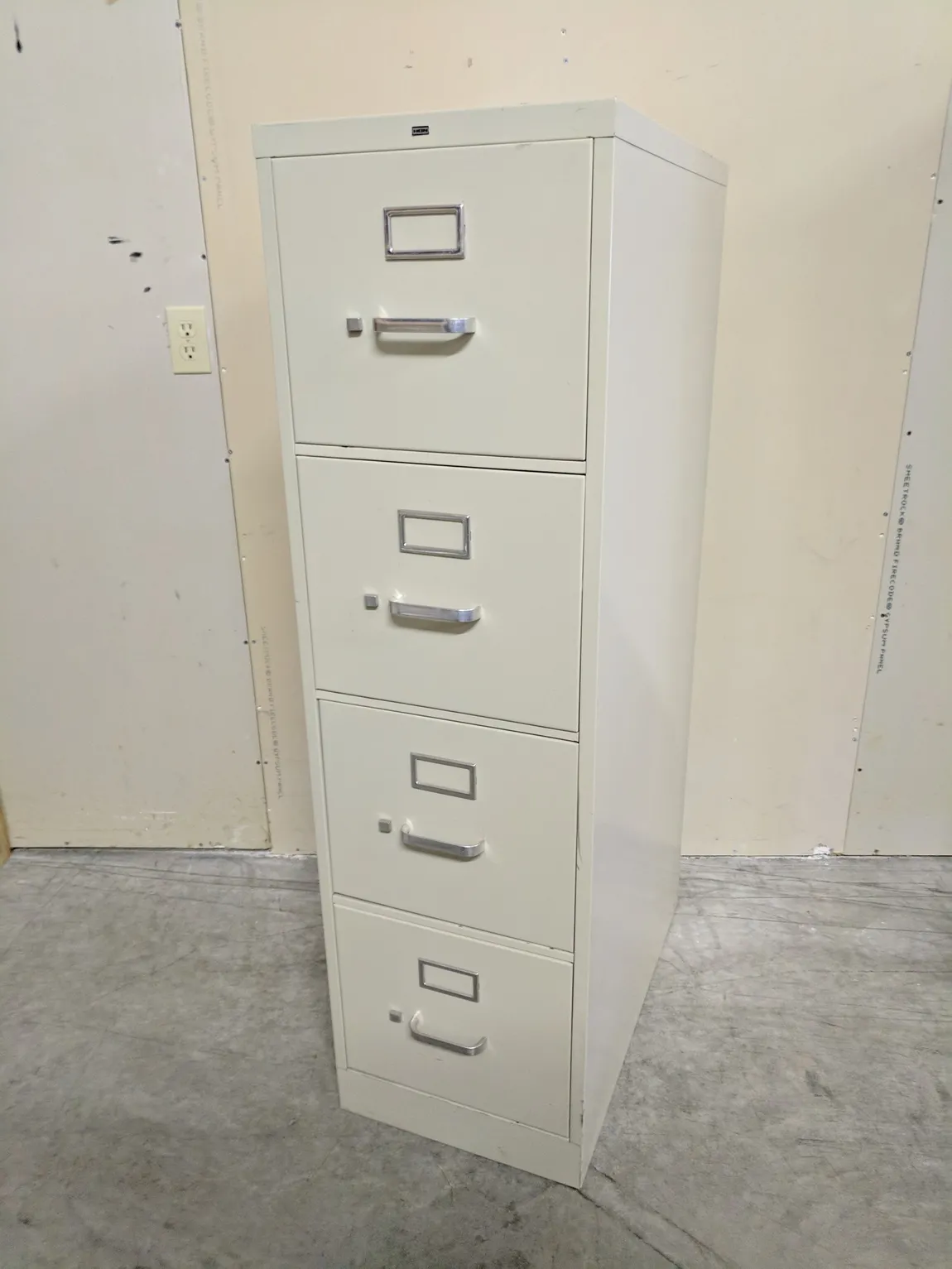 Tan Hon 4 Drawer Vertical File Cabinet