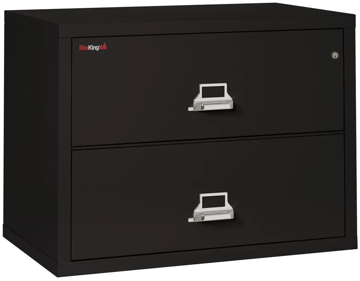 2 Drawer Fireproof Lateral File Cabinet - 38 Inch
