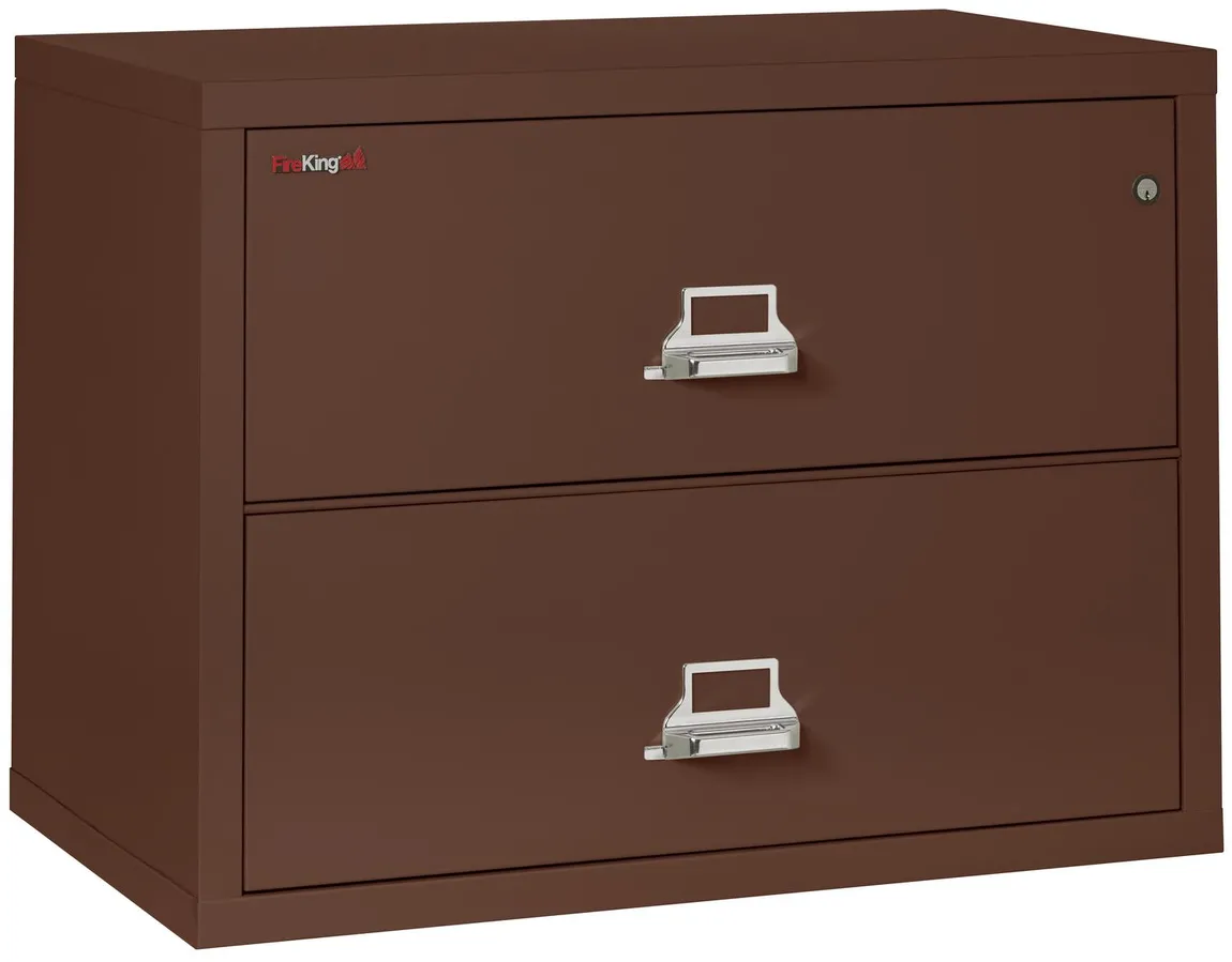 2 Drawer Fireproof Lateral File Cabinet - 38 Inch
