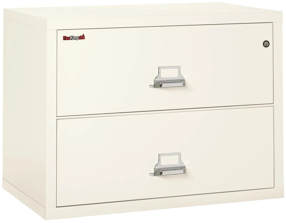 2 Drawer Fireproof Lateral File Cabinet - 38 Inch
