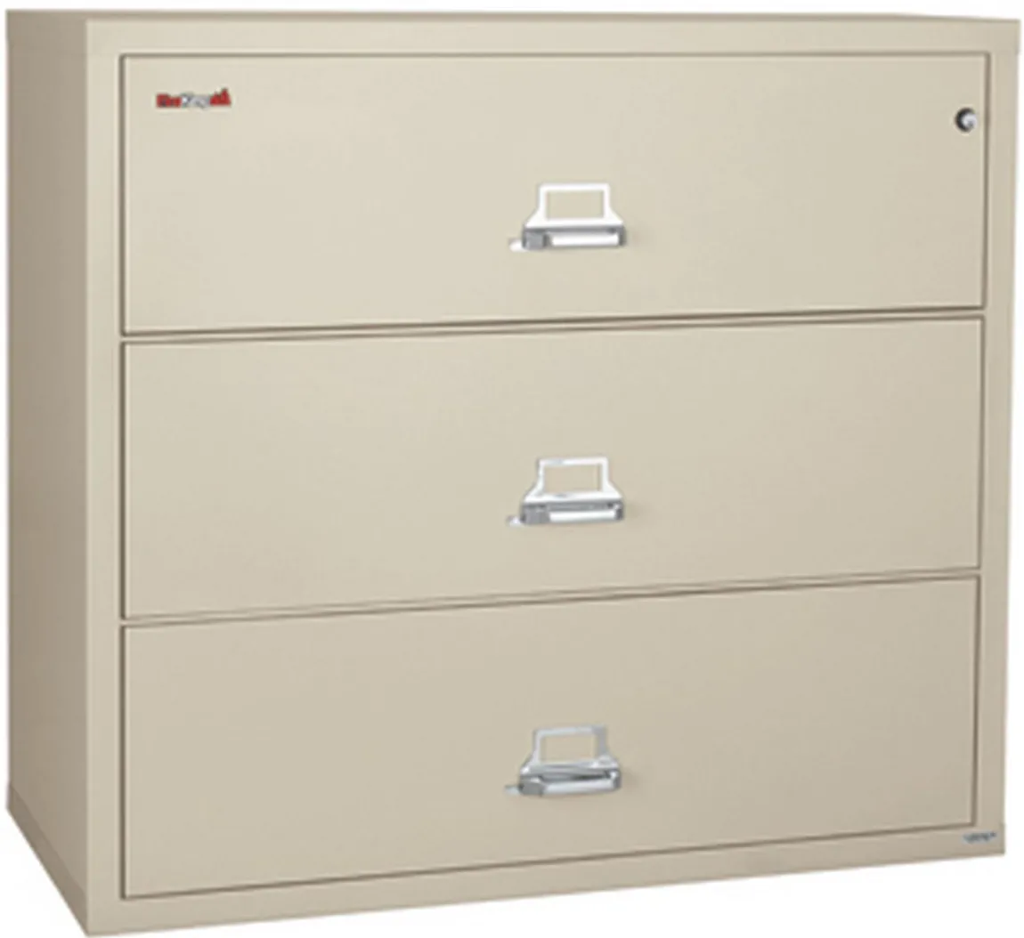 3 Drawer Fireproof Lateral File Cabinet - 44 Inch