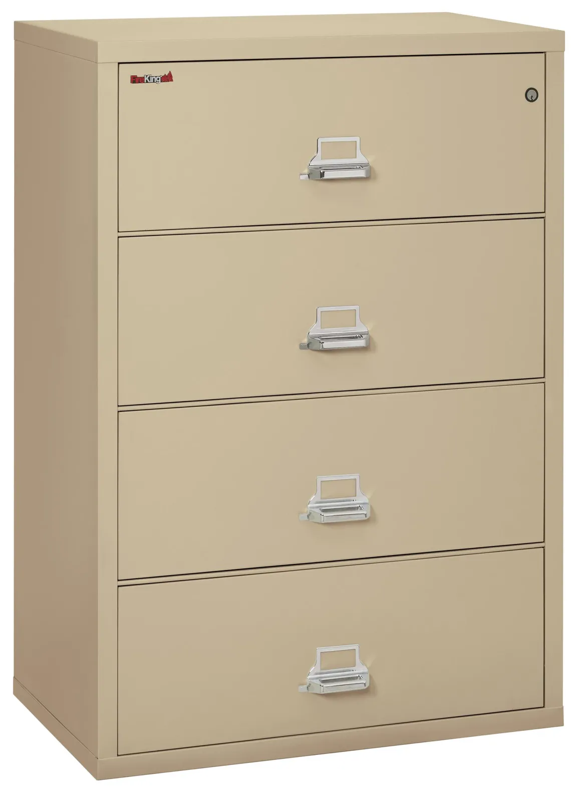 4 Drawer Fireproof Lateral File Cabinet - 38 Inch