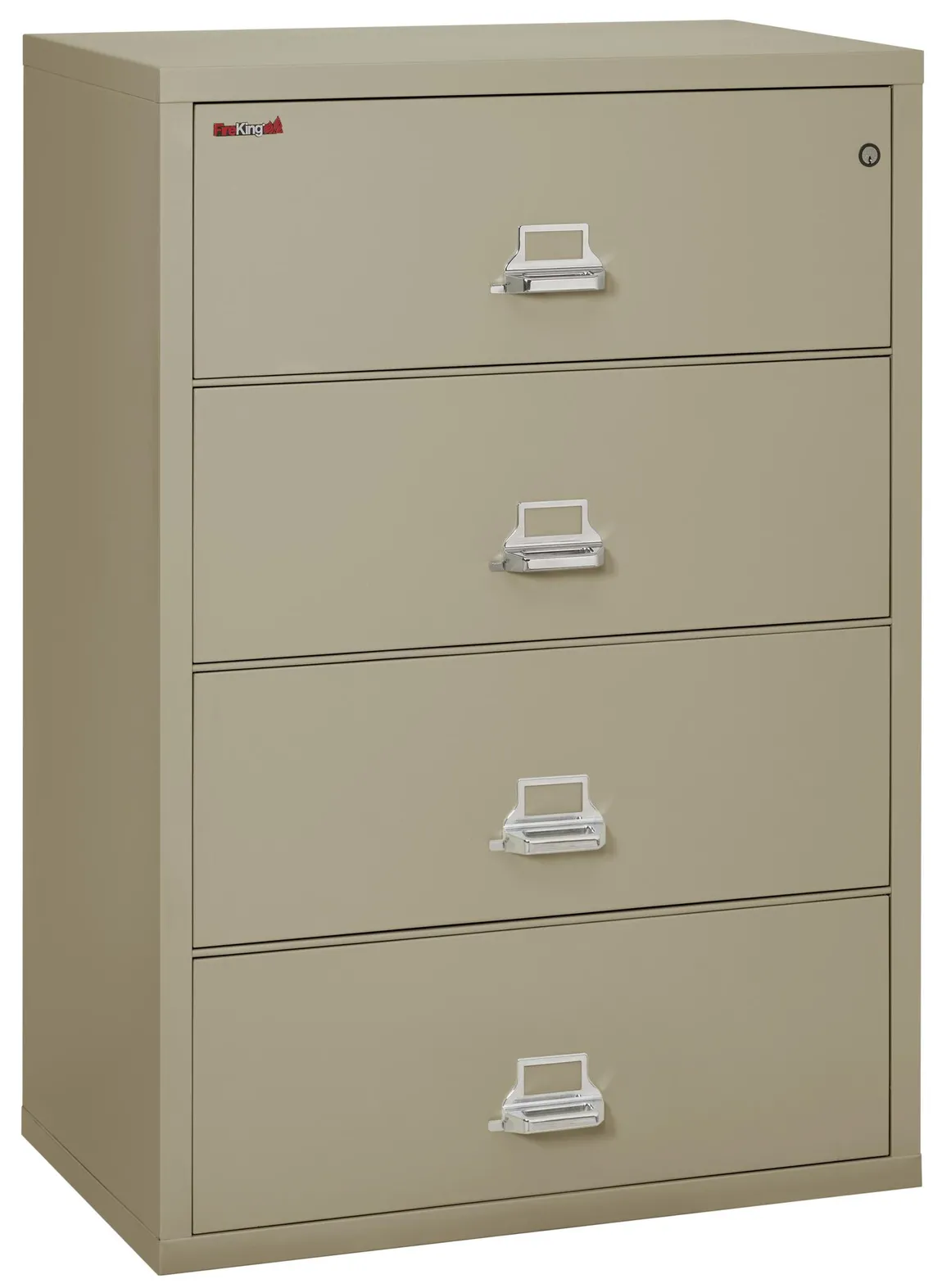 4 Drawer Fireproof Lateral File Cabinet - 38 Inch