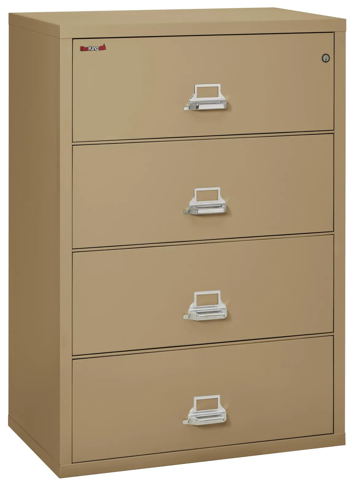 4 Drawer Fireproof Lateral File Cabinet - 38 Inch