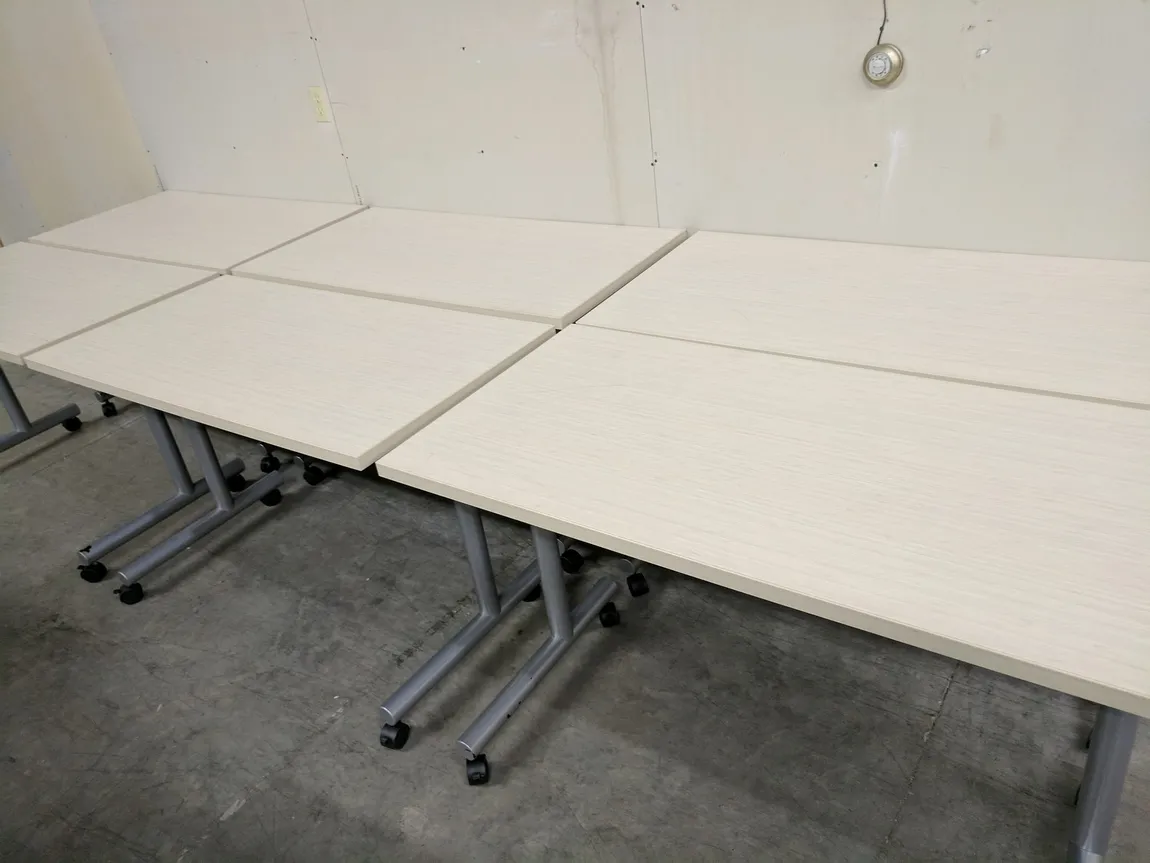 Maple Laminate Rolling Training Tables â€“ 48x24