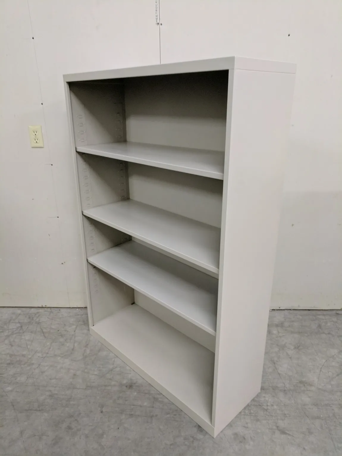 Putty Metal Bookshelf â€“ 36 Inch Wide