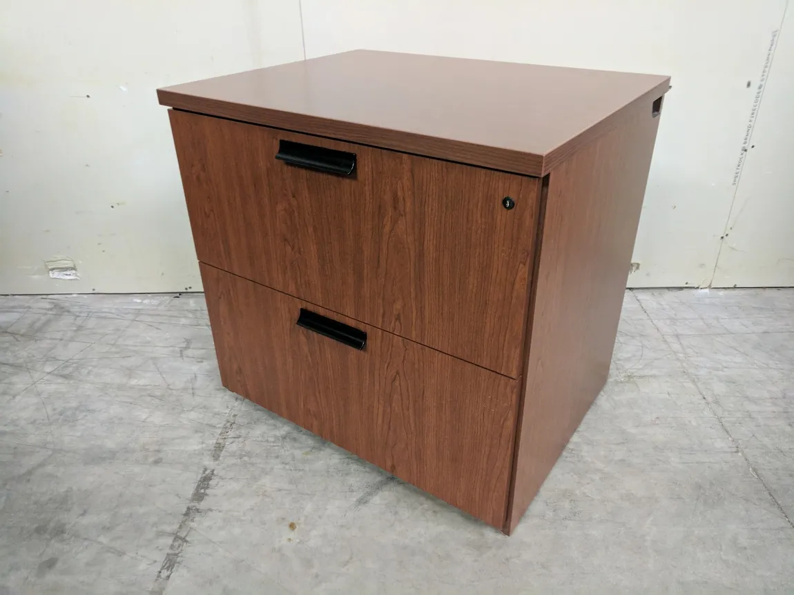 Cherry Laminate 2 Drawer Lateral File Cabinet â€“ 30 Inch Wide