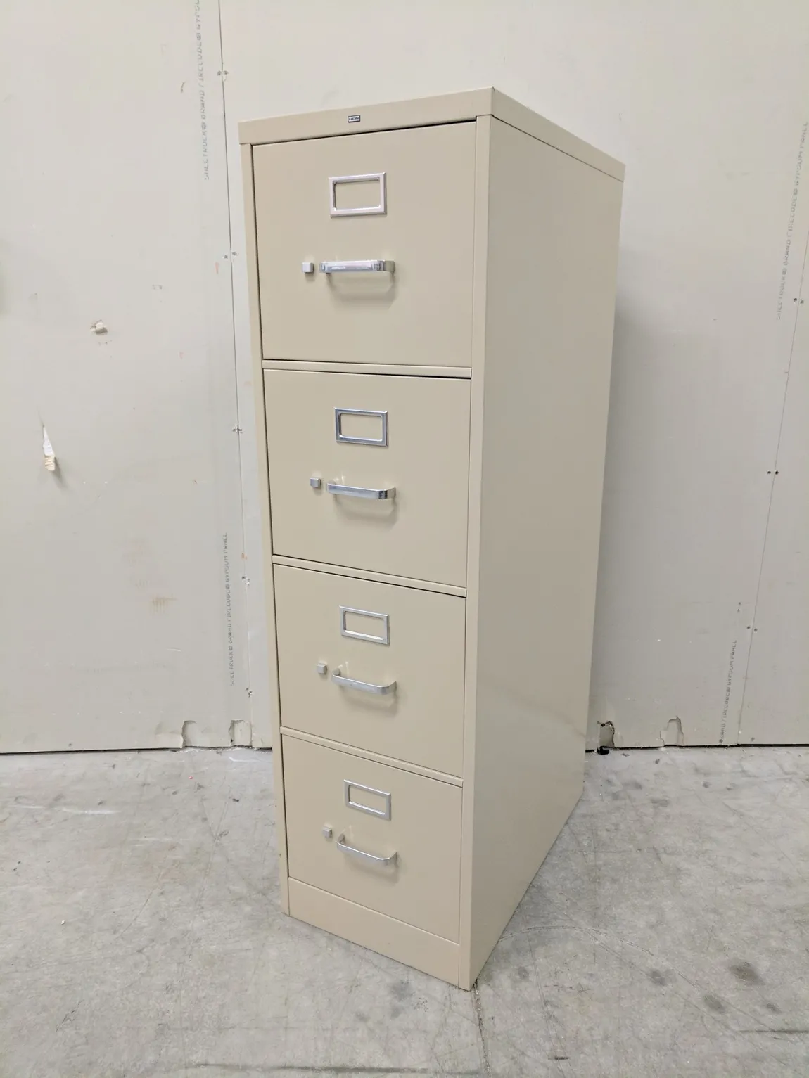 Tan Hon 4 Drawer Vertical File Cabinet