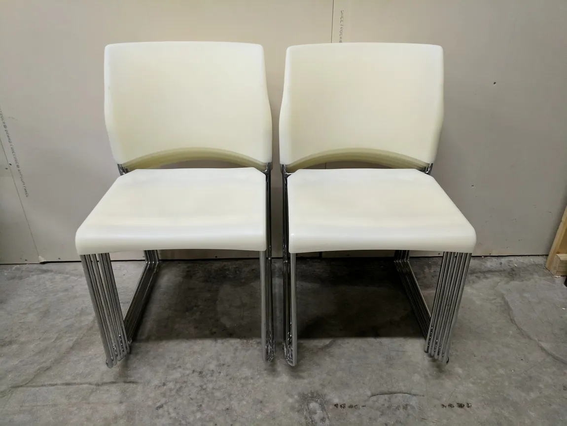 White Plastic Stacking Chairs