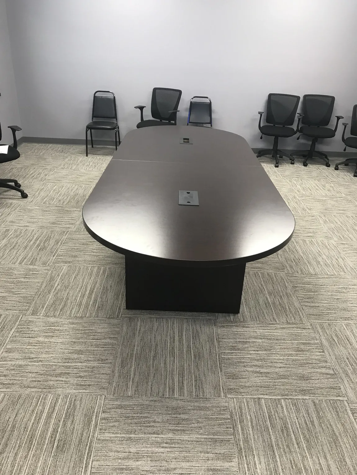 10 FT Espresso Laminate Racetrack Conference Table