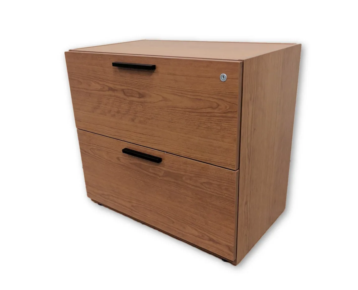 Cherry Laminate 2 Drawer Lateral Filing Cabinet â€“ 30 Inch Wide