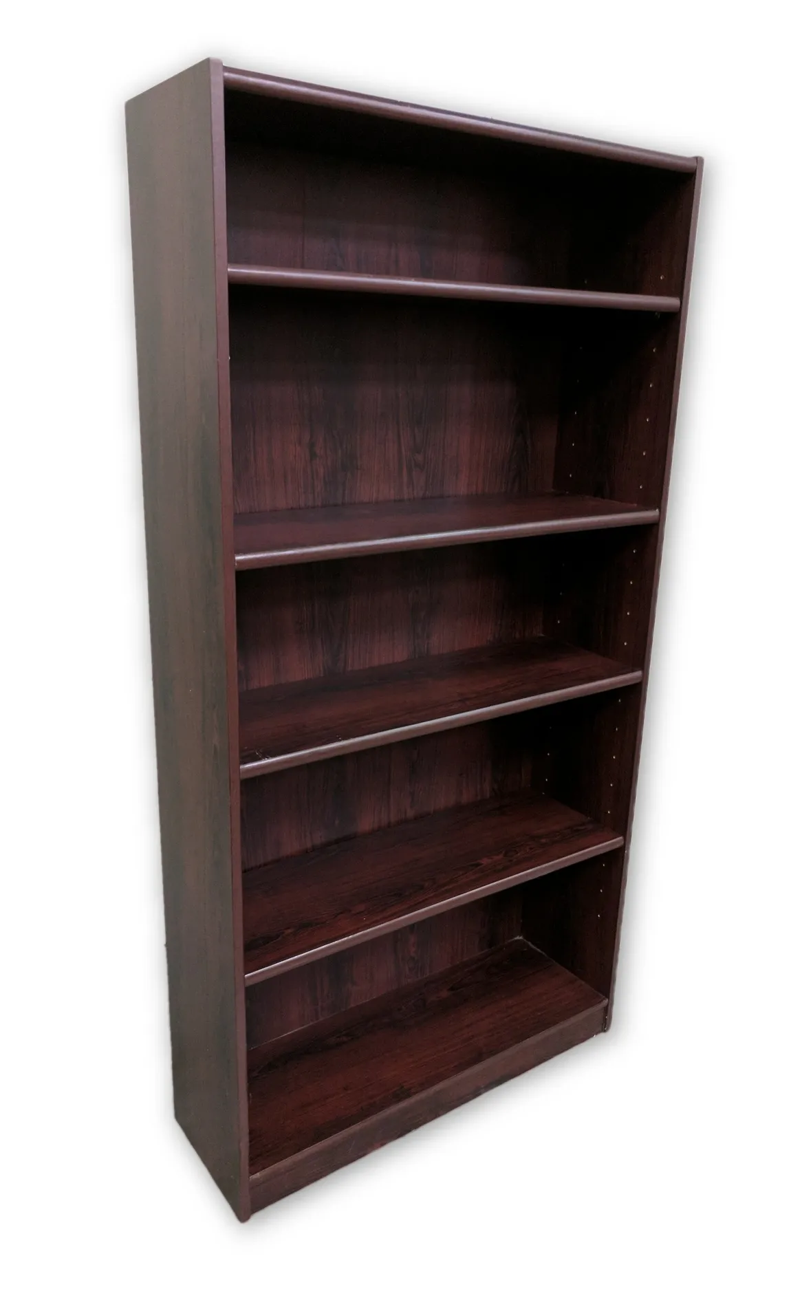 Mahogany Laminate Bookshelf â€“ 37 Inch Wide