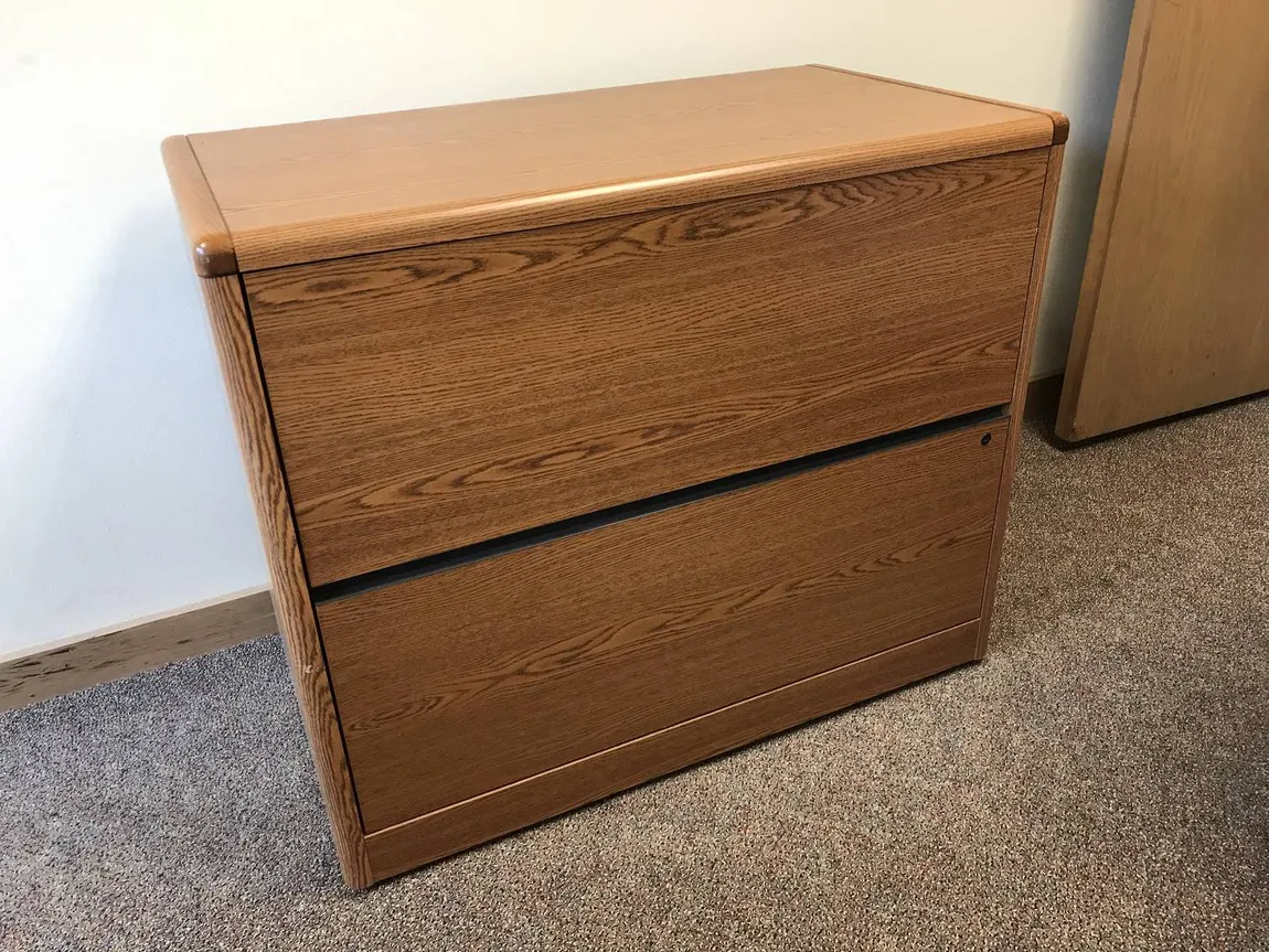 HON 2 Drawer Oak Laminate Lateral File
