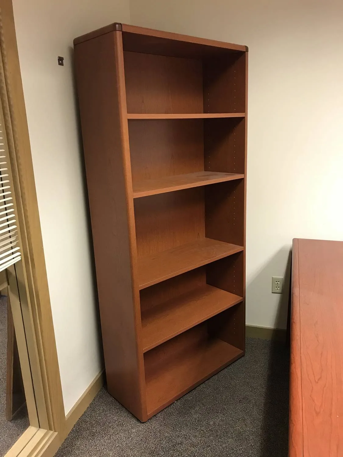 Cherry Laminate Bookshelf - 32 Inch Wide