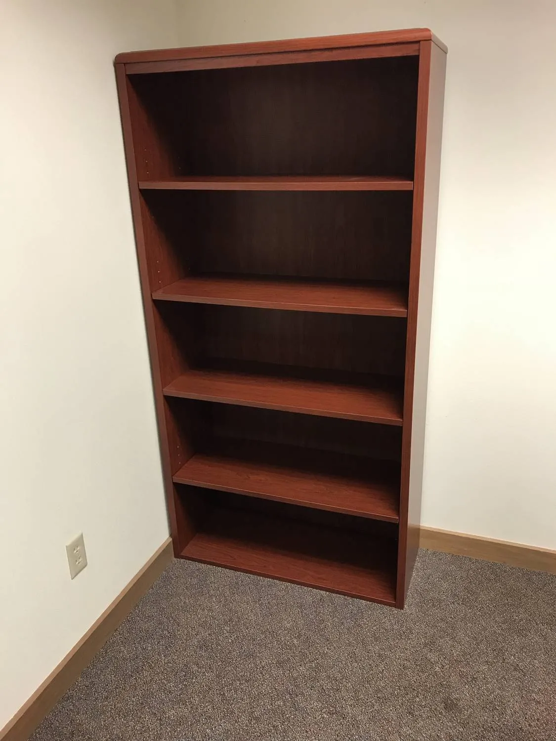 Cherry Laminate Bookshelf â€“ 32 Inch Wide