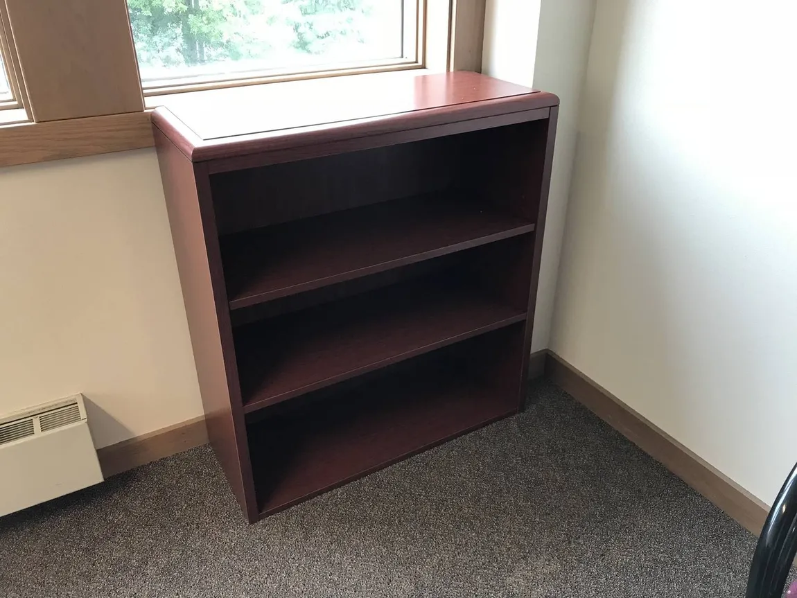 Cherry Laminate Bookshelf â€“ 36 Inch Wide