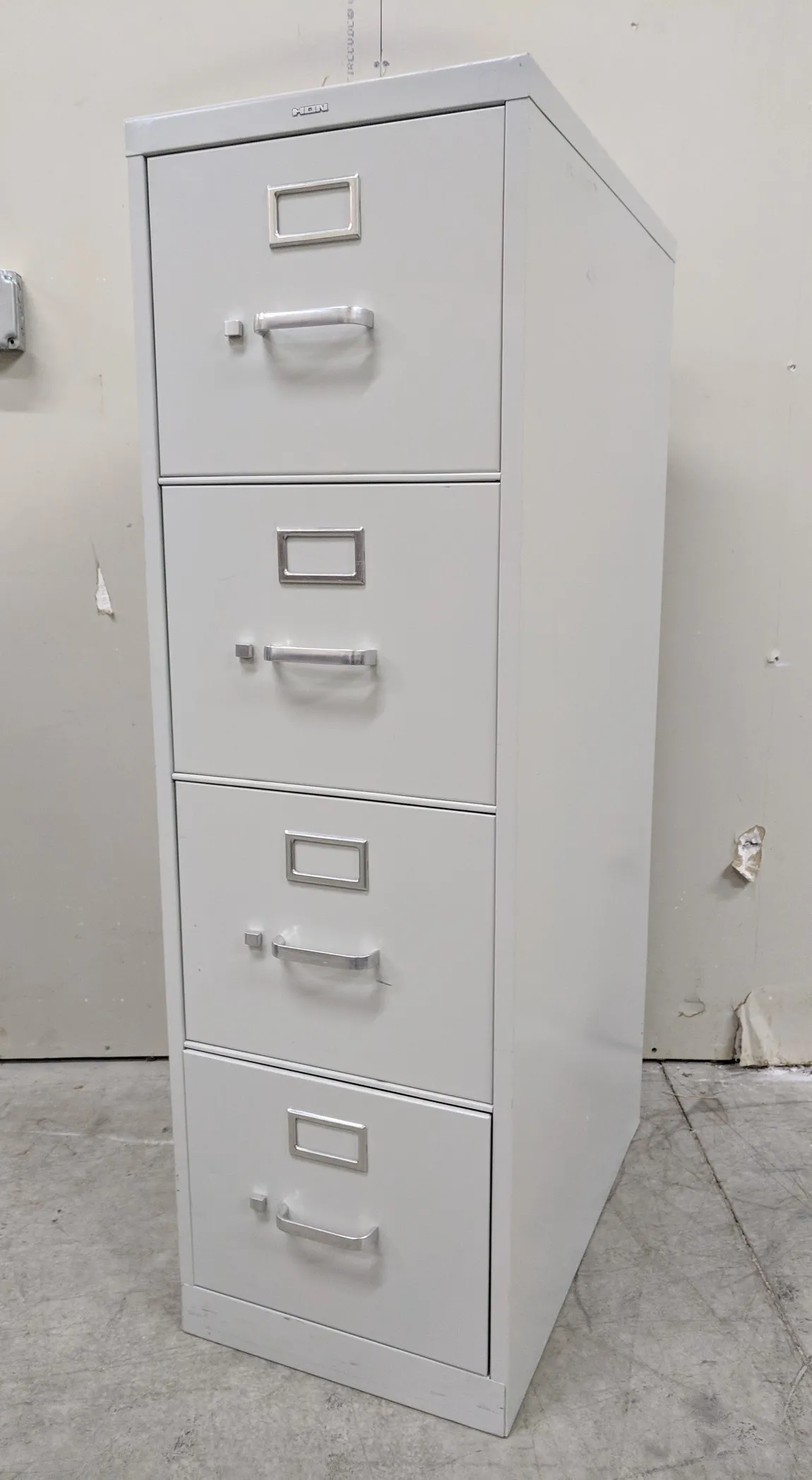 Putty Hon 4 Drawer Vertical file Cabinet - 48.75 Tall