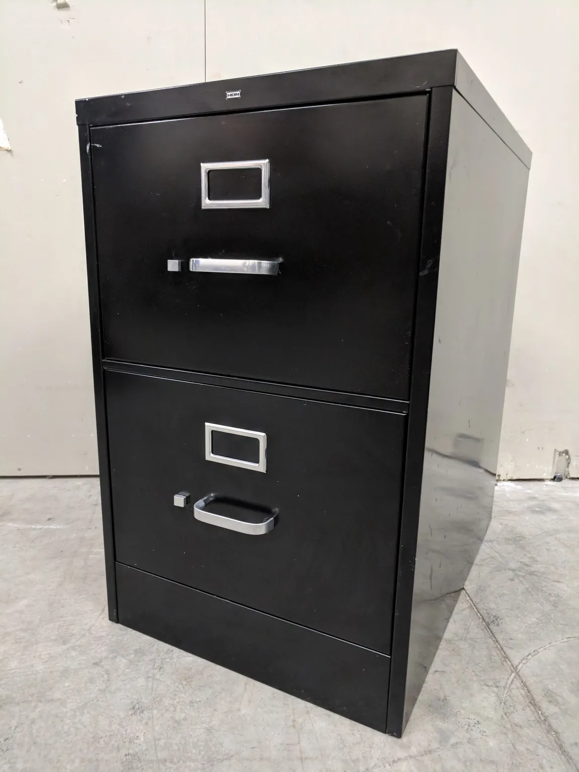 Black Hon 2 Drawer Vertical Legal File Cabinet