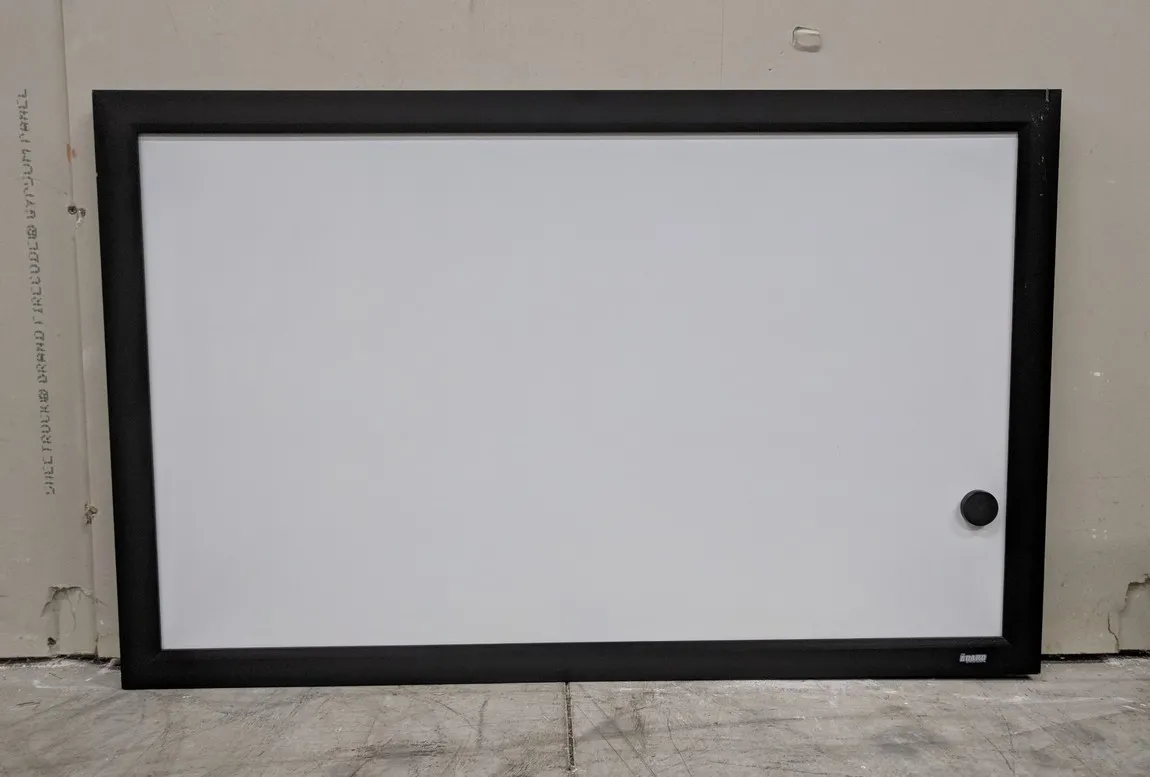 Dry Erase Whiteboard with Black Frame - 35.25x22