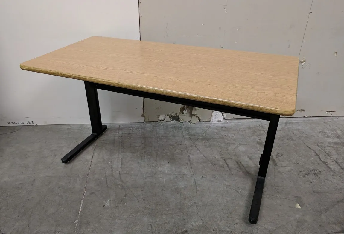 Oak Laminate Flip Top Training Tables