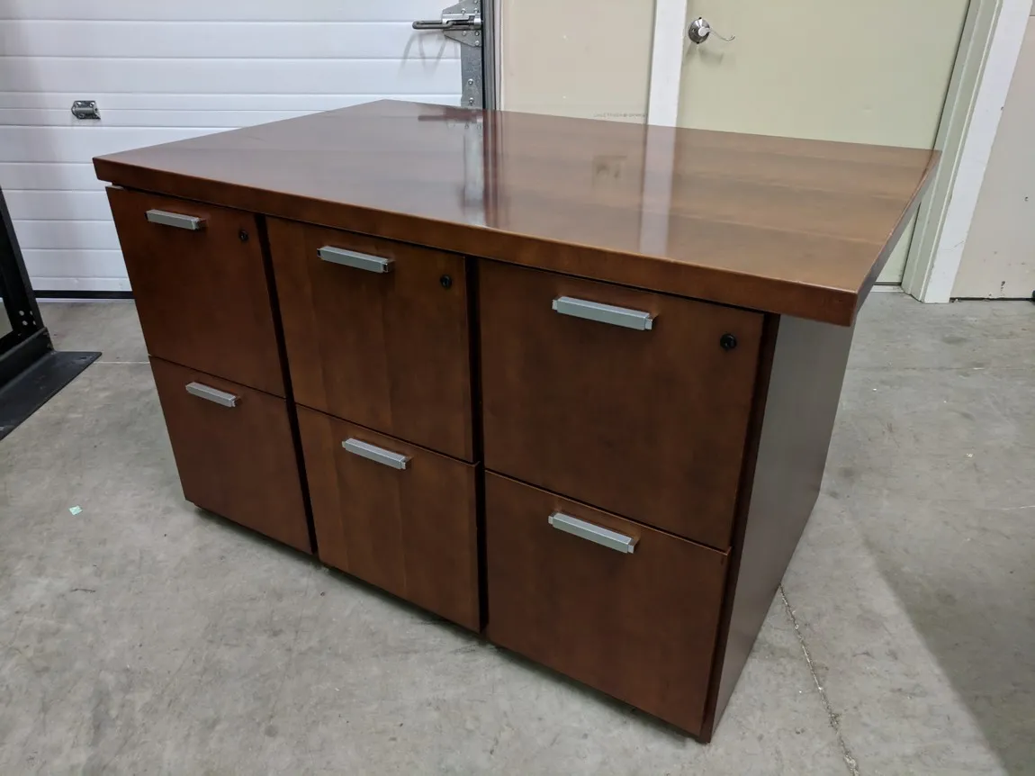National Solid Wood Cherry Storage Cabinet with Drawers