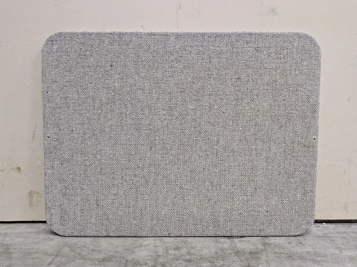 24x18 Quartet Gray Fabric Bulletin Board