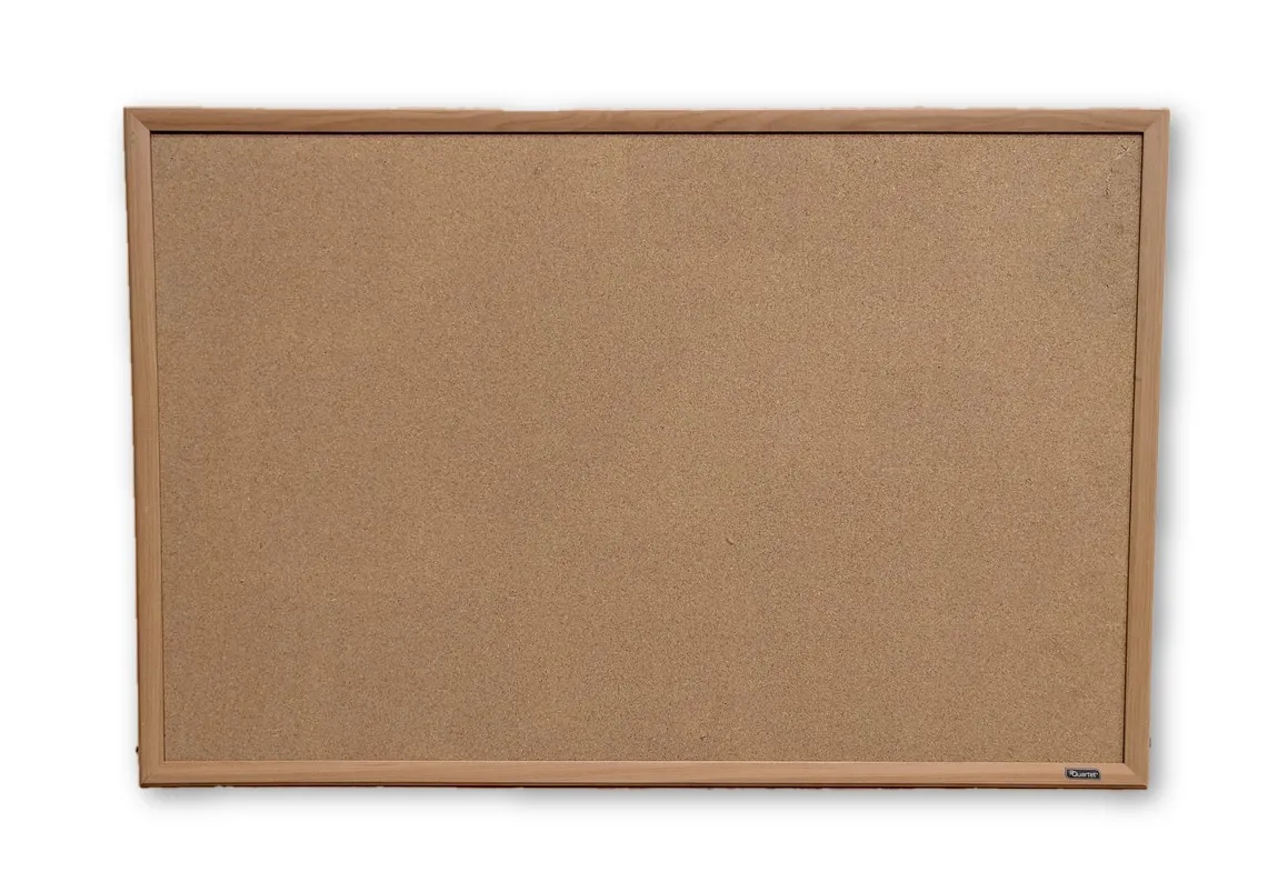 36x24 Quartet Bulletin Board with Oak Frame