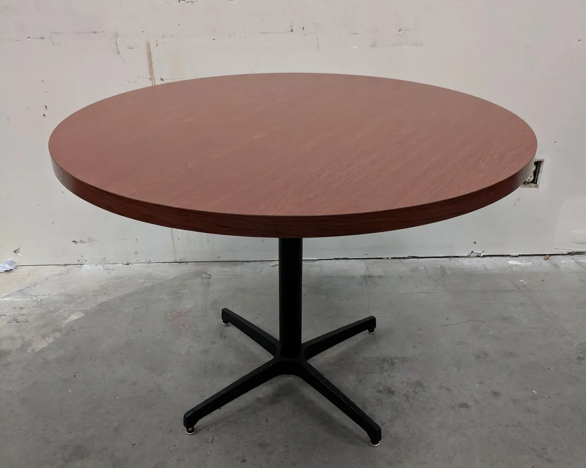 42â€ Round Cherry Laminate Table