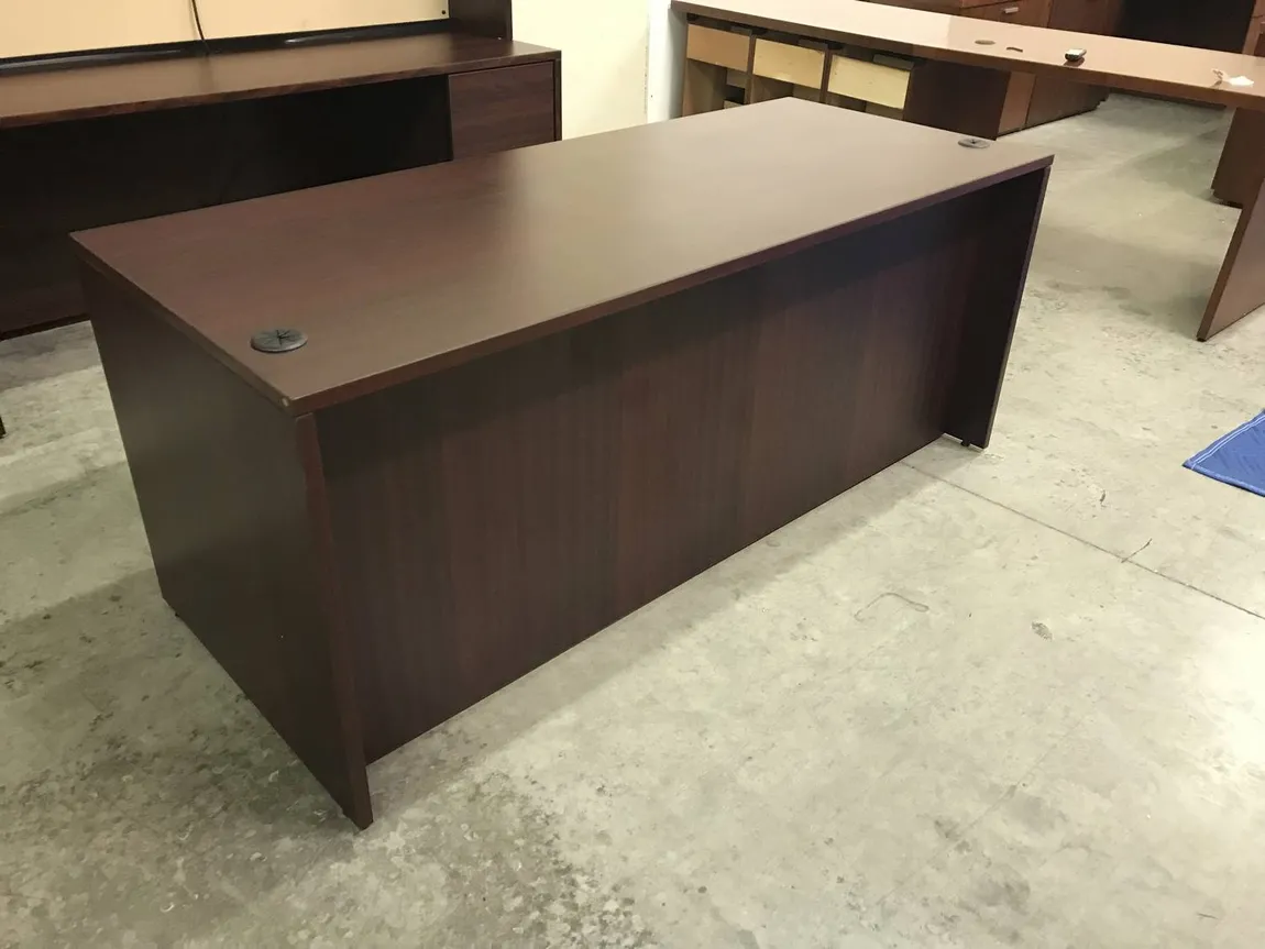 Mahogany Desk with Full Pedestal