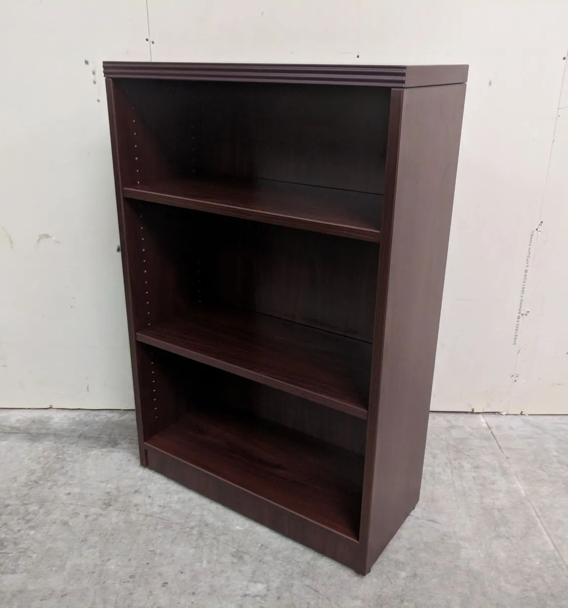Mahogany Laminate Bookshelf â€“ 31.5 Inch Wide