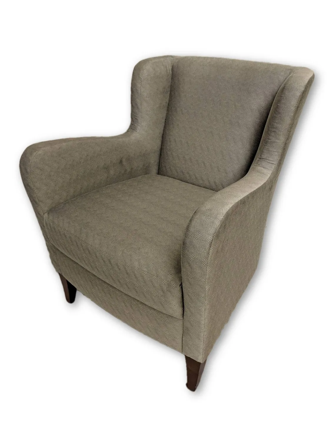 Bernhardt Tan Fabric Club Chairs