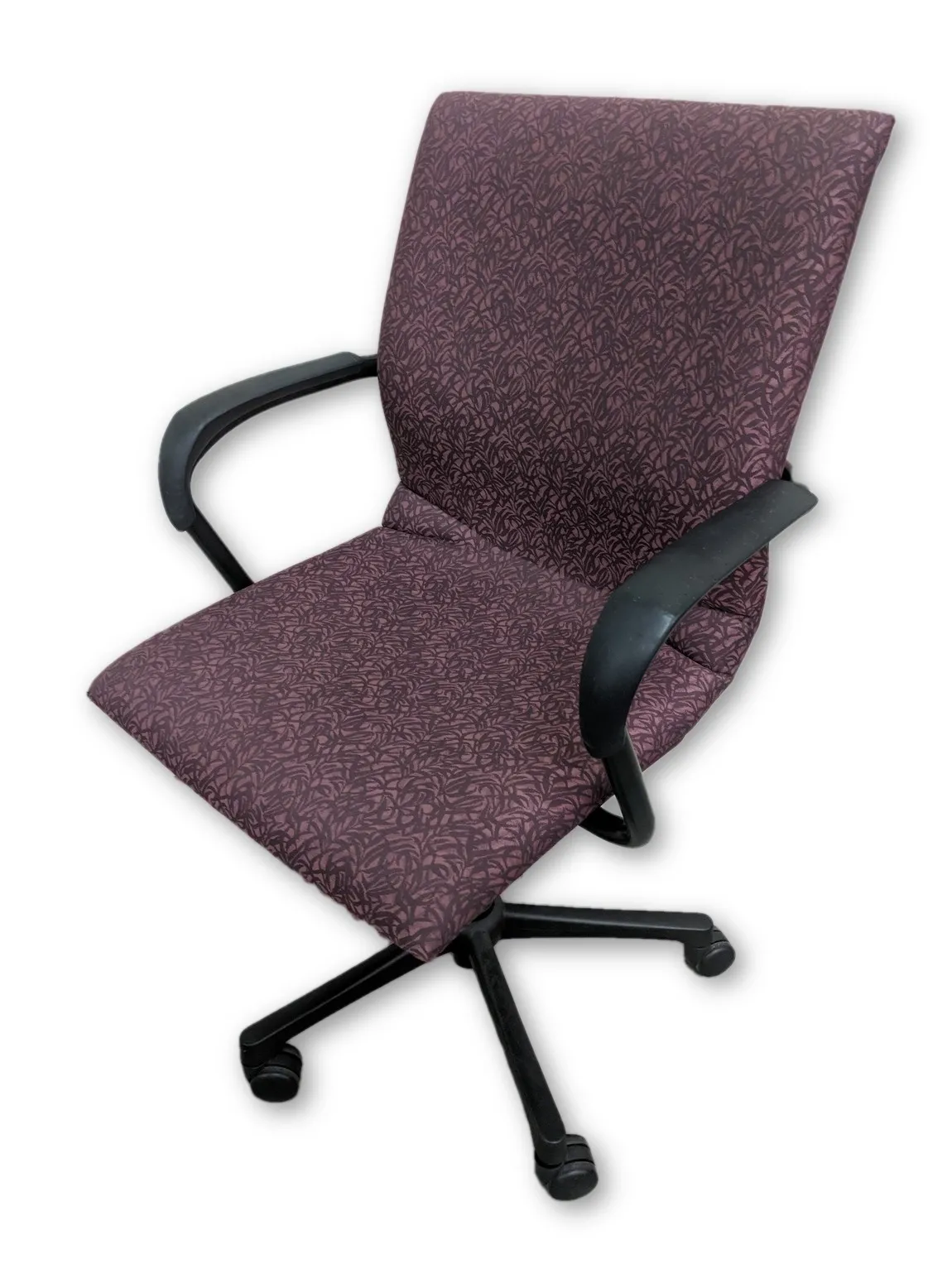 Steelcase Light Red Rolling Office Chair
