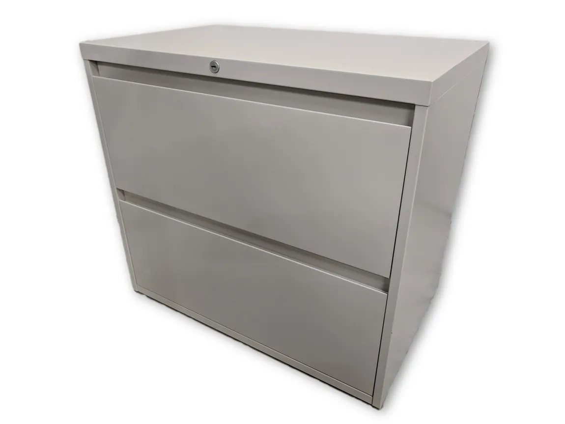 Putty Metal 2 Drawer Lateral Filing Cabinets â€“ 30 Inch Wide