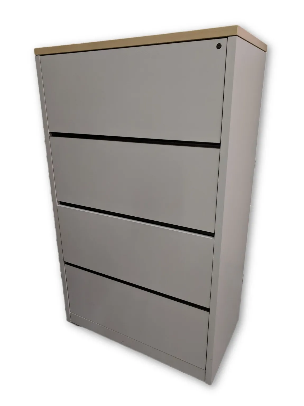 Gray Laminate 4 Drawer Lateral File Cabinet â€“ 36 Inch Wide