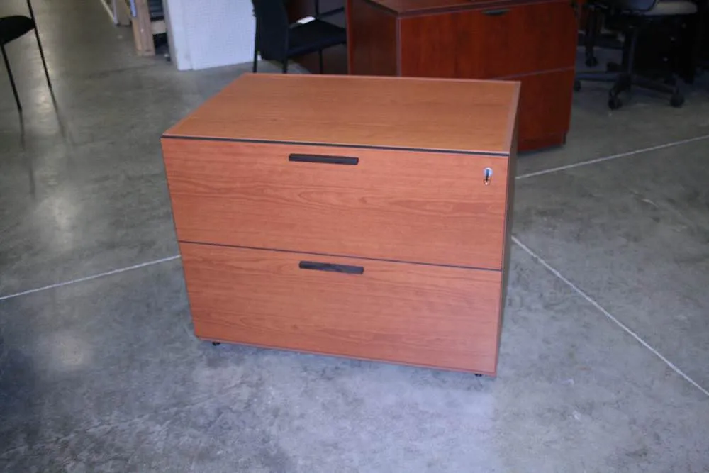 2 Drawer Teknion Lateral File Cabinet 