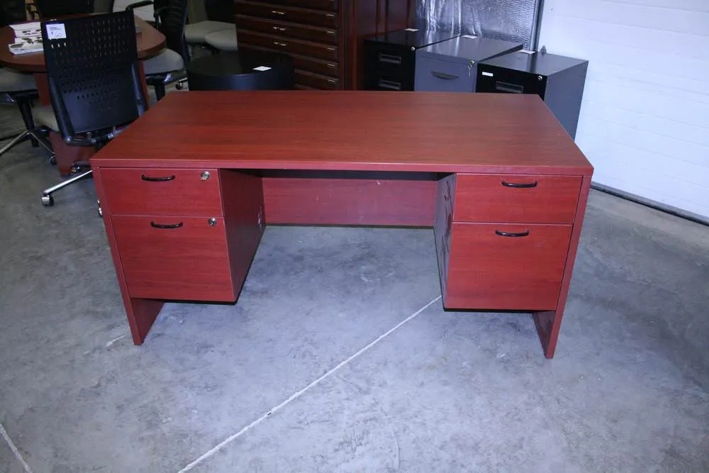 Cherry Desk with Locking Drawers