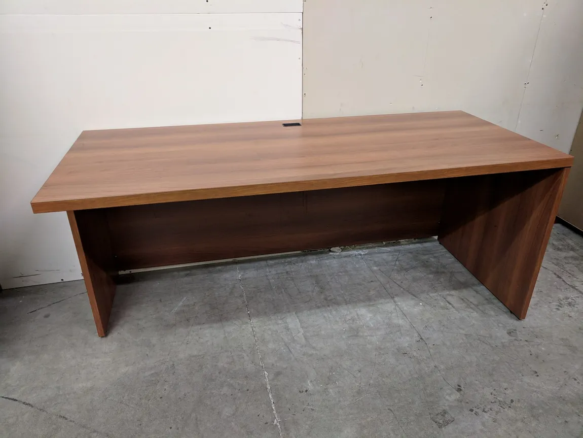 Laminate Desk Shell with Light Cherry Finish