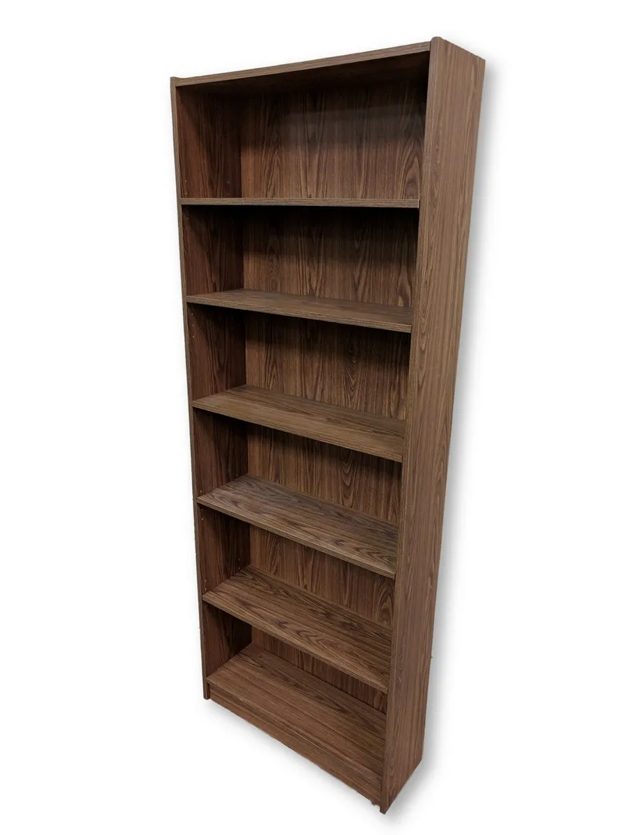 Walnut Laminate Bookshelf â€“ 28.5 Inch Wide