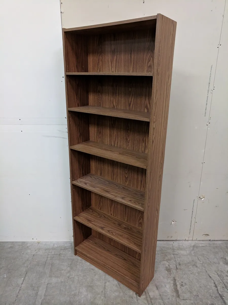 Walnut Laminate Bookshelf â€“ 28.5 Inch Wide