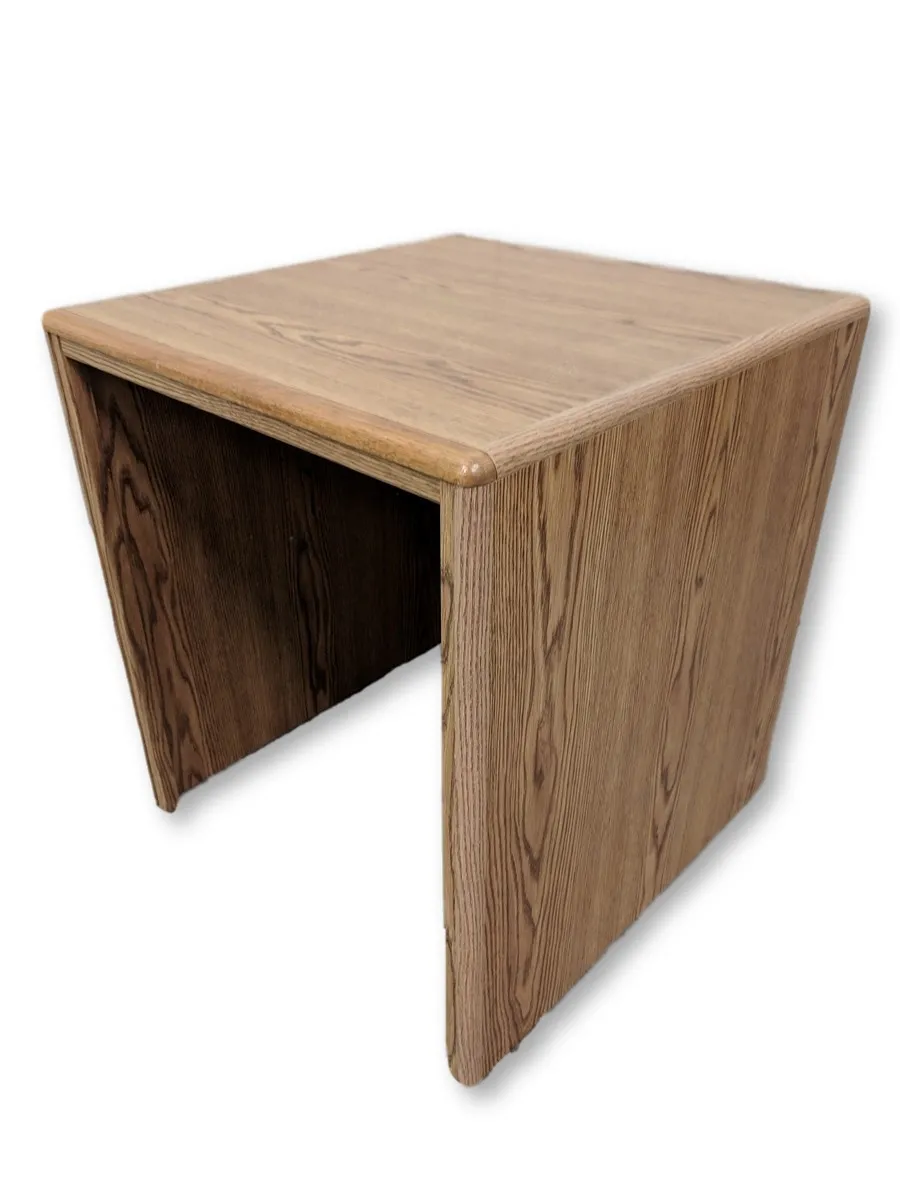 Small Oak Laminate Square Desk